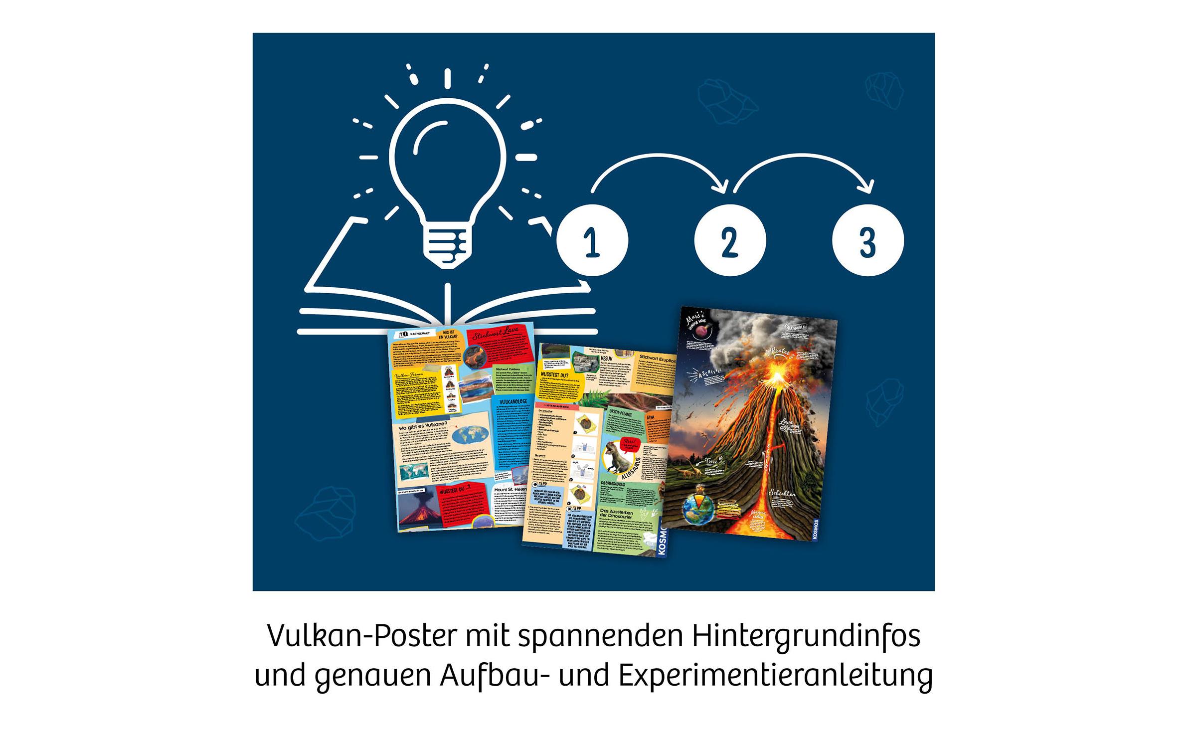 Experimentierkasten Urzeit-VulkanAufregendes Experiment mit Bastelspass