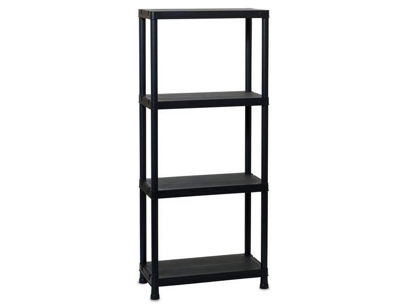 Toomax Regal Universal 63 - 4, Schwarz Stauraum für Keller, Garage, Büro und mehr
