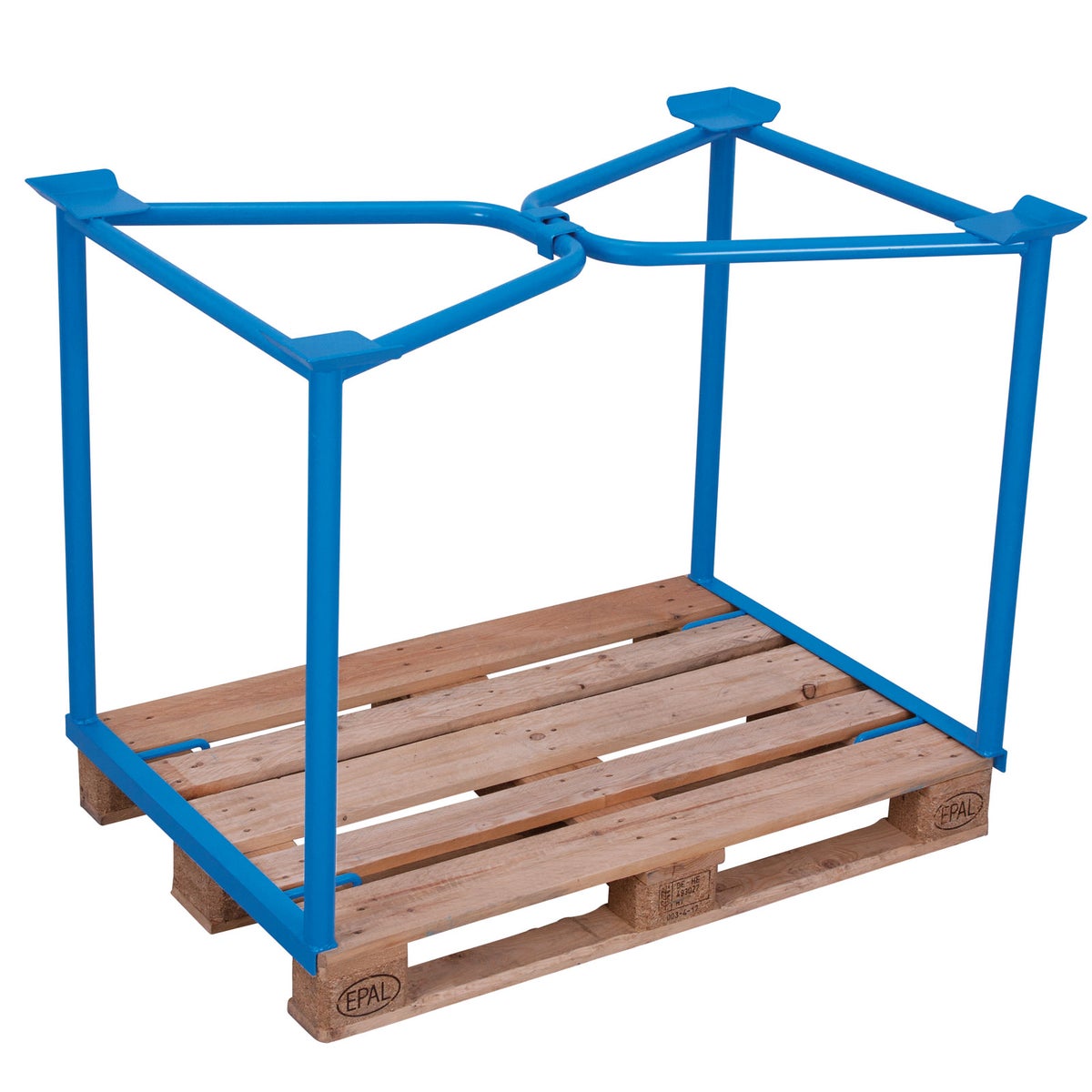 VARIOfit palletopzetrand type 65 van staal, afmetingen 1200x1000mm, hoogte 1600mm