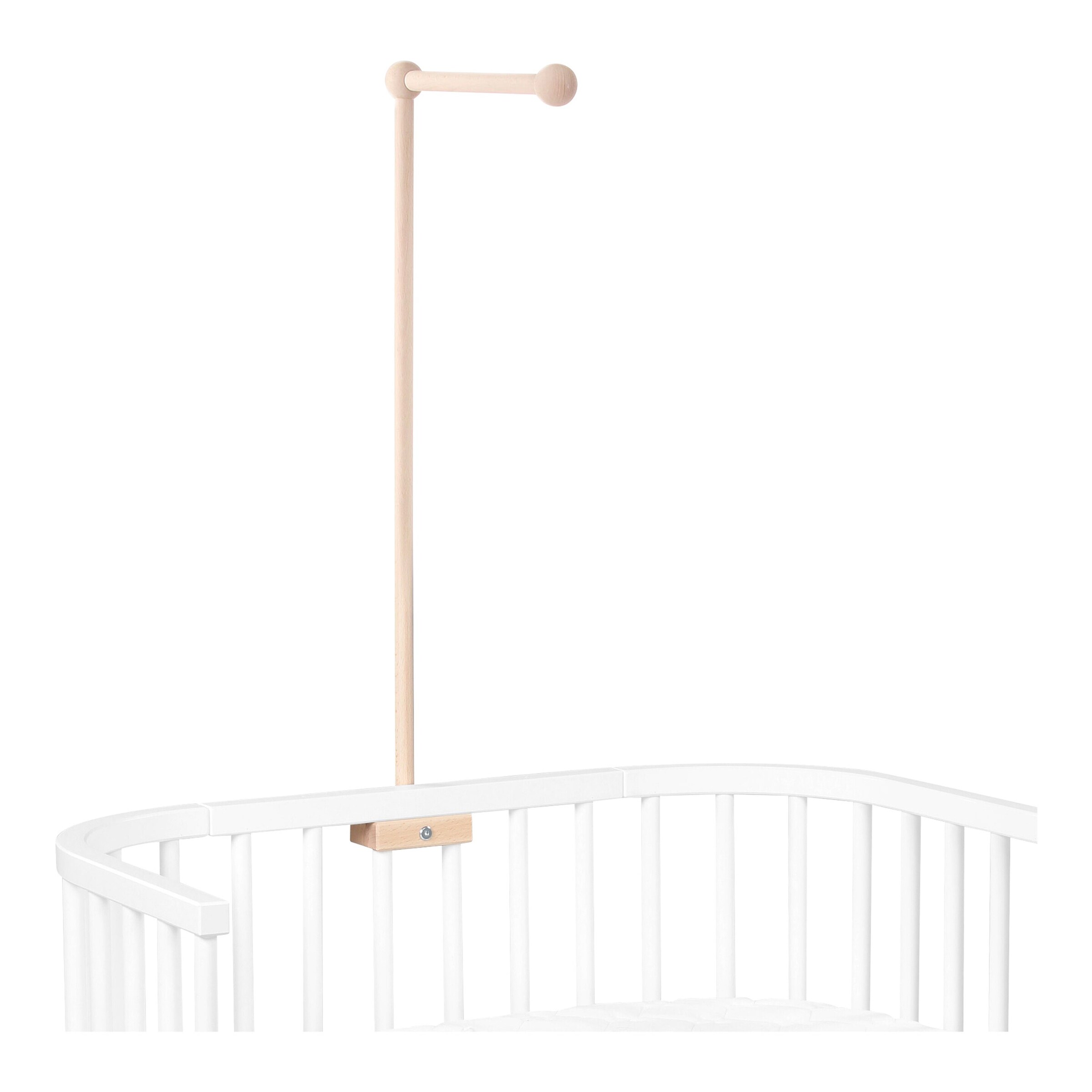 babybay® Mobilehalterung für alle babybay-Modelle mit Rundstäben natur unbehandelt