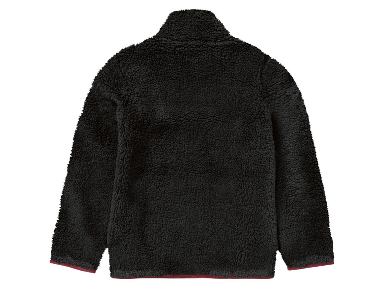 Jongens fleece jas met opstaande kraag