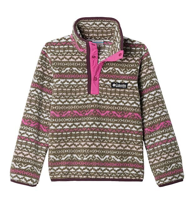 COLUMBIA - POLAIRE 1/2 ZIP HELVETIA II PRINTED HALF SNAP FLEE