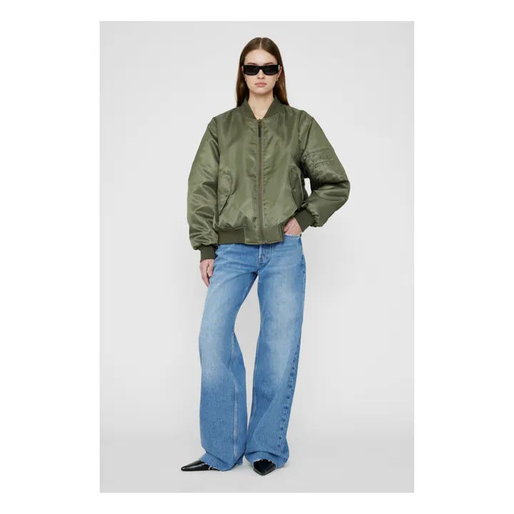 Anine Bing Bomber Leon | Vert kaki