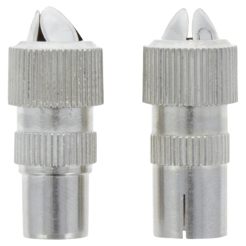 Q-Link coac stekker metaal recht male/female
