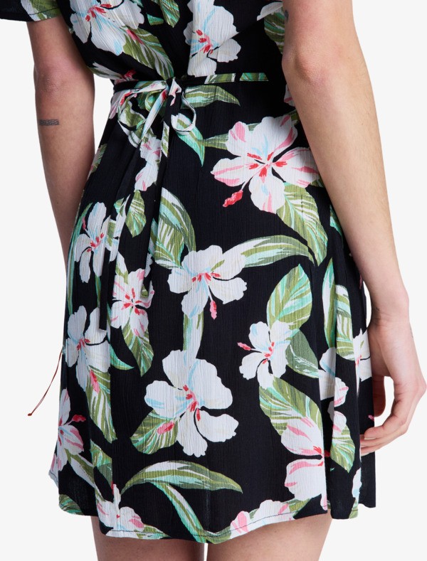 Fresh Breeze Mini Robe manches courtes Noir Femme