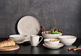 Ritzenhoff & Breker Frühstücksservice OMARA 12-teilig Steingut beige