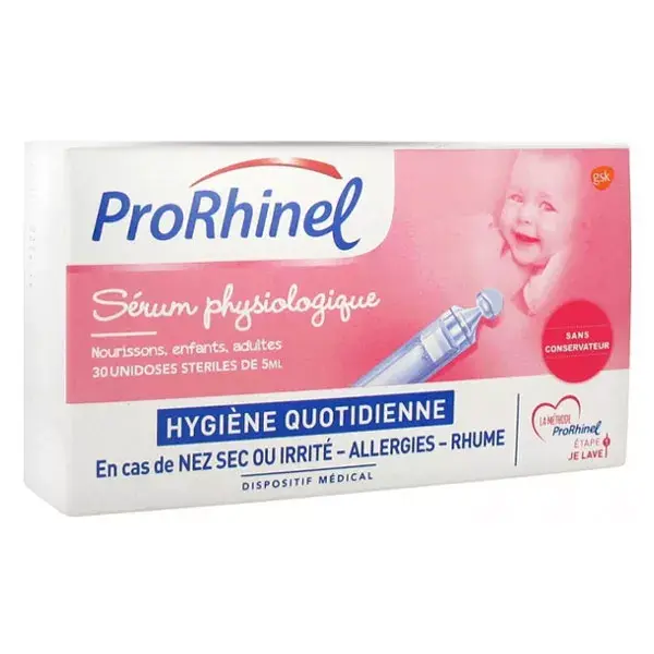 ProRhinel Soro Fisiológico 30 frascos de dose única