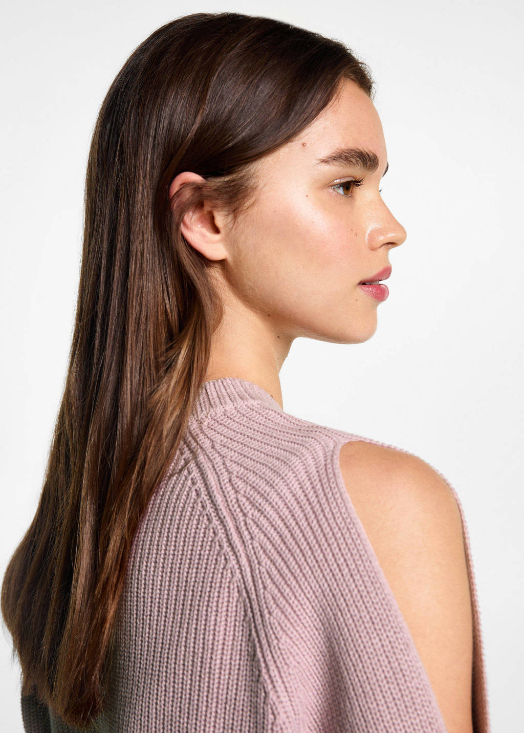 MANGO TEEN gebreide trui roze