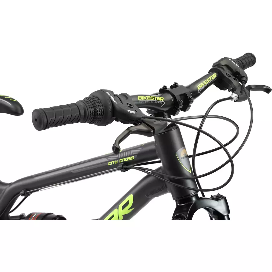 Bikestar Kinderrad Fully MTB Alu 24 Zoll schwarz