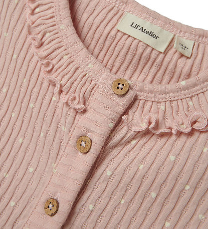 Lil' Atelier Kleid - Rib - NmfFiducia - Peach Peitsche