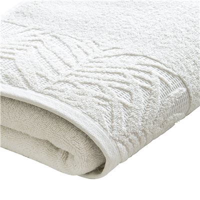 Linge de toilette liteau feuillage tropical - 450 g/m² - BECQUET CRÉATION