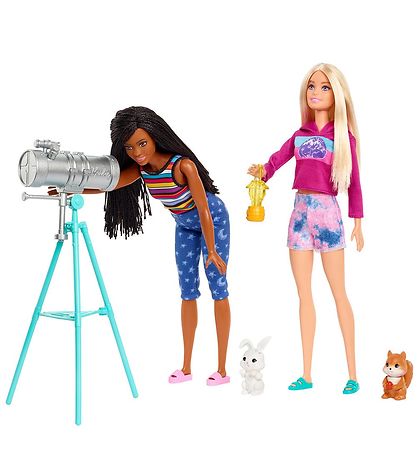 Barbie Dukkes?t - Camping Telt Og Dukker Brooklyn Og Malibu