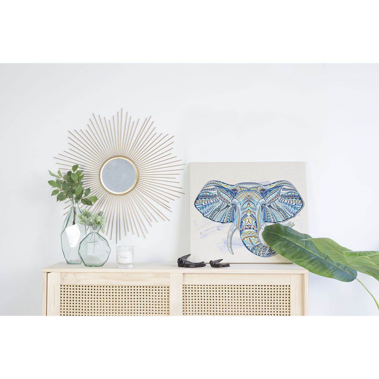 Really Nice Things Toile Éléphant - 60x40 cm