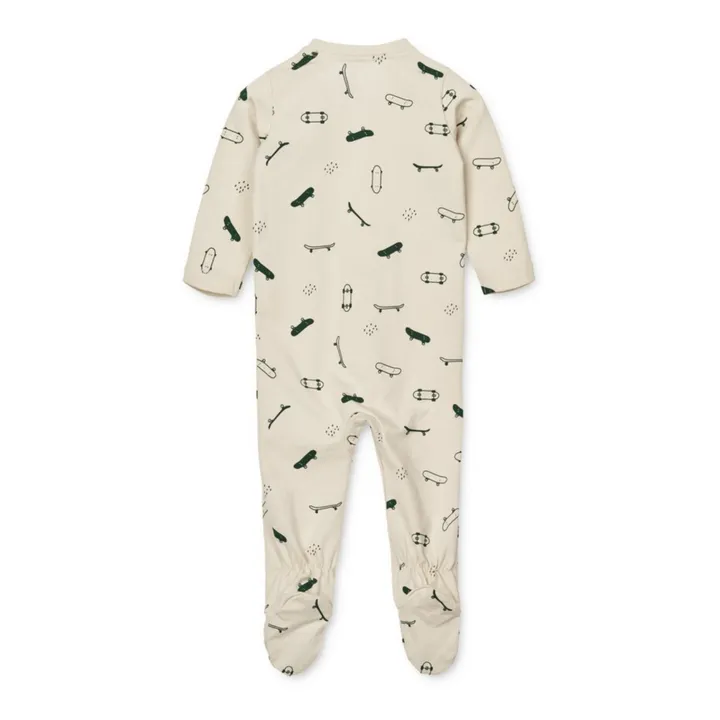 Liewood Pyjama avec pieds Coton Bio Boye | Ecru