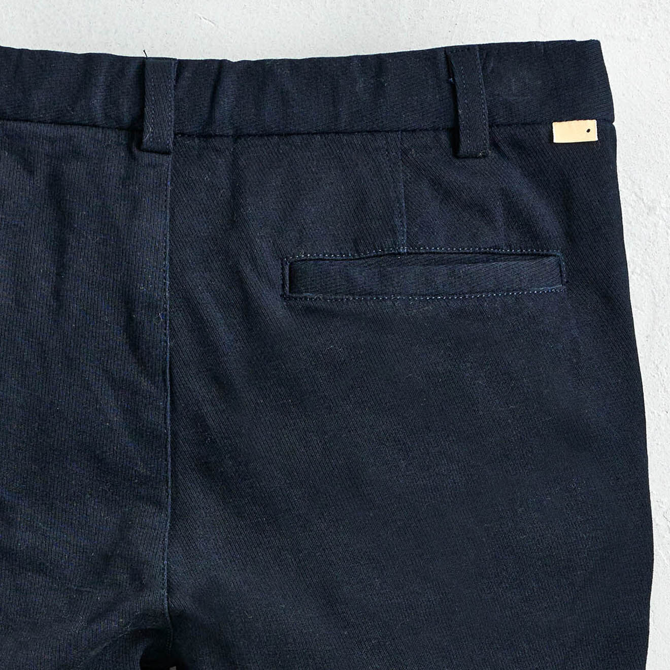 Bellerose Pantalon classique Perry coupe droite bleu marine