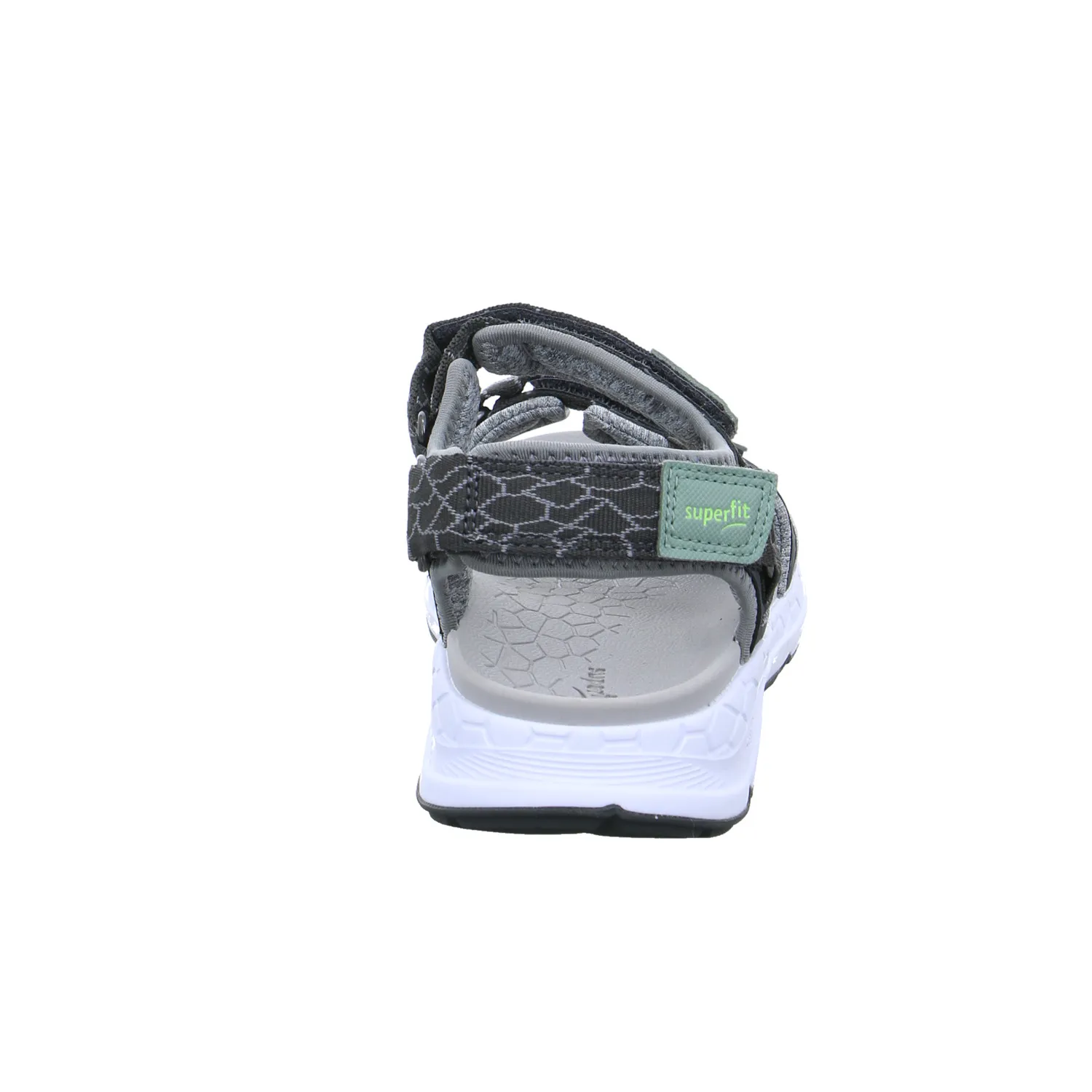 SUPERFIT Jungen-Sandale Hellgrau Lederimitat  Sommerschuh