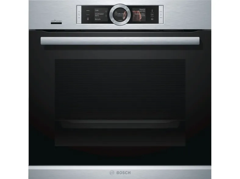 Bosch Serie | 8 HRG6769S6 - Ovn - med dampfunktion - til indbygning - Wi-Fi - niche - bredde: 56 cm - dybde: 55 cm - højde: 58.5 cm - med selv-rengøring - Klasse A - rustfrit stål