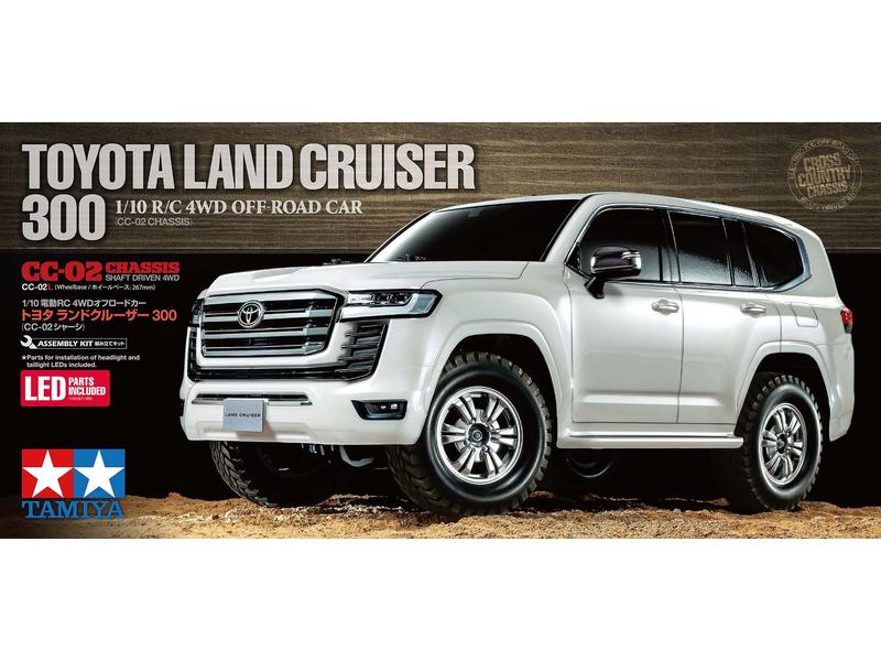Tamiya Scaler Toyota Land Cruiser 300, CC-02, Bausatz, 1:10 Toyota Land Cruiser Off-Road Modell im Massstab 1:10