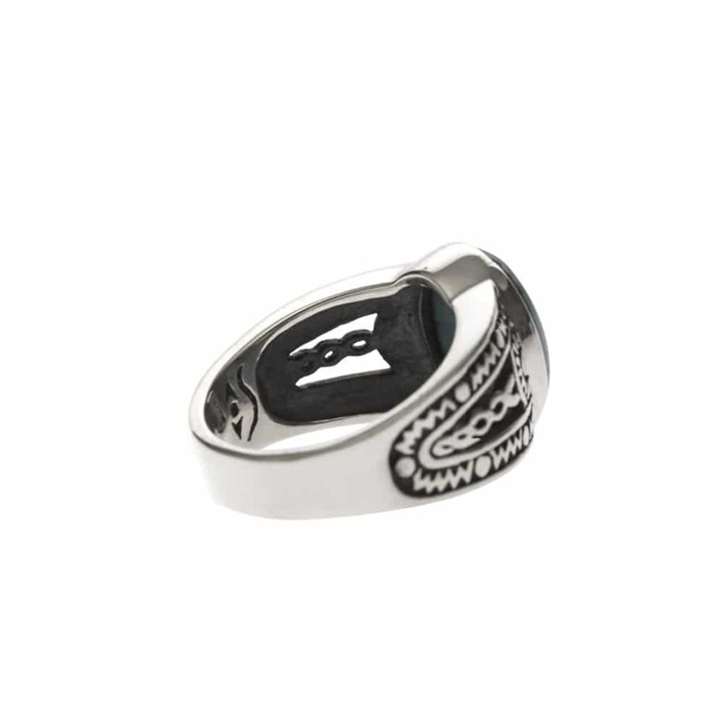 Bague homme argent ethnique oeil de tigre
