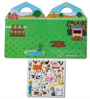 Melissa & Doug Klistremerkebok Bondegård 52 Stk