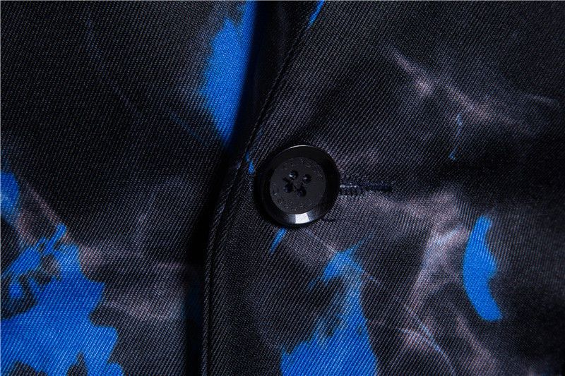 Aozora - Blazer met één knoop en print