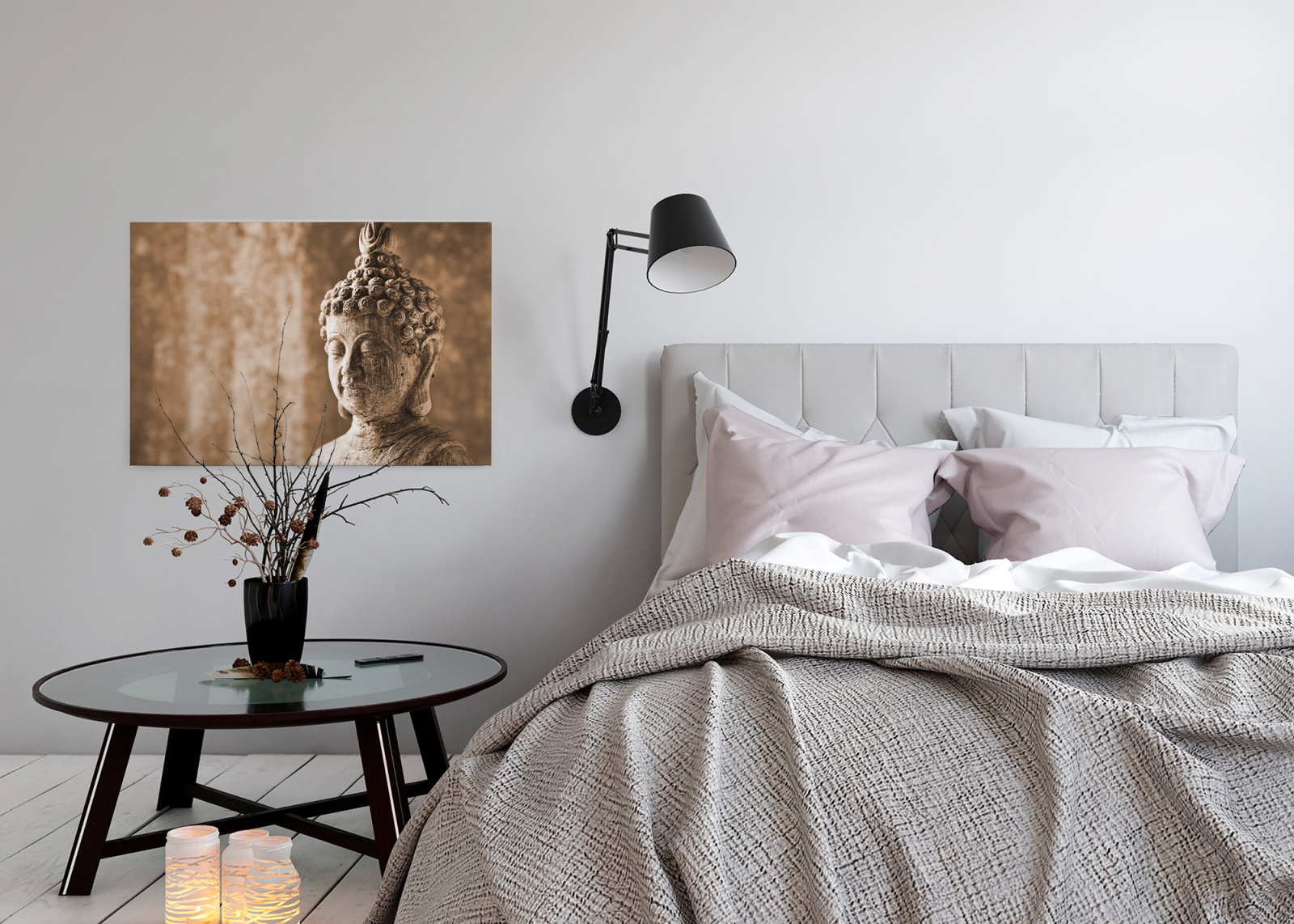 Leinwandbild ASIEN - beige - 90x60 cm