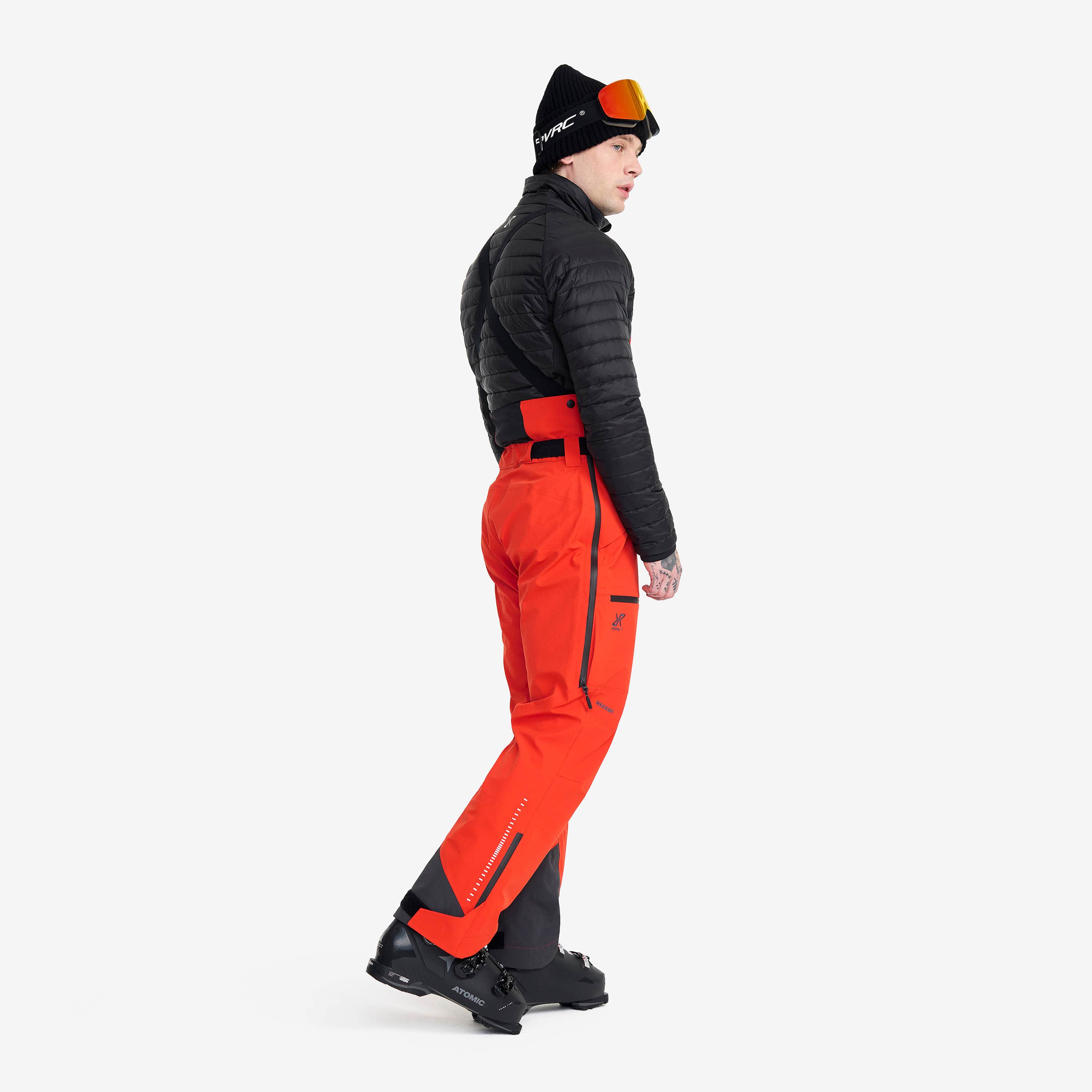 Atlas 3L Ski Bib Pants Herre Lava
