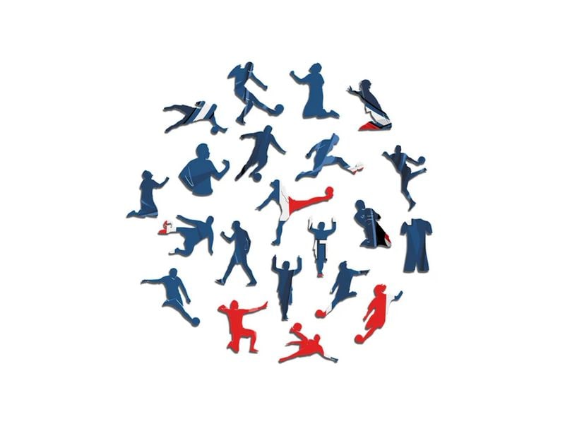 Iconic Puzzle PSG FC – Trikot Offizielles Holzpuzzle, Grösse M