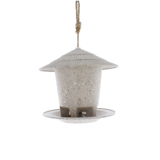 Tierbedarf - Vogelhäuschen Haus - braun - ca. 21,5 x 19 cm