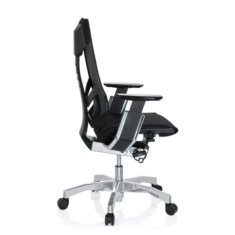 High End Bürostuhl GENIDIA Netzstoff mit Armlehnen hjh OFFICE