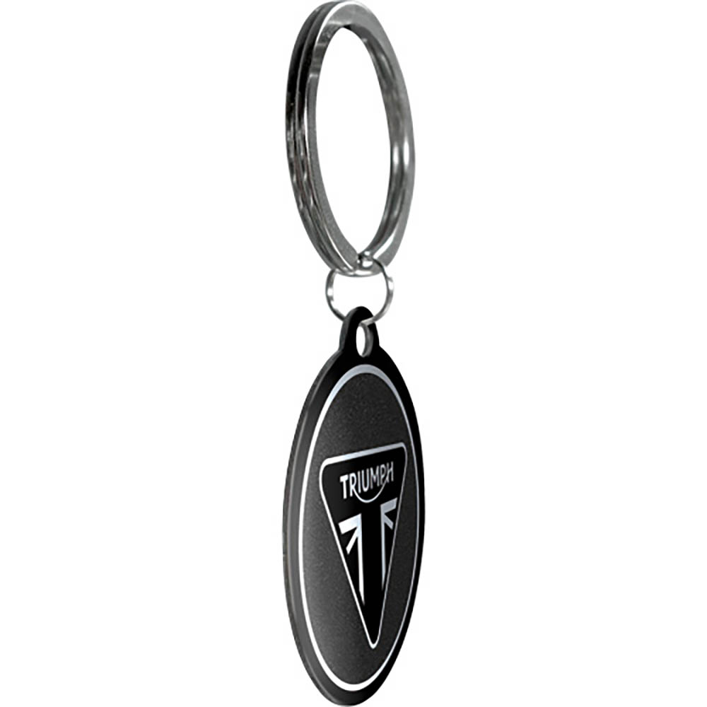 nostalgic art - Porte-clés Triumph - Logo Noir / Gris