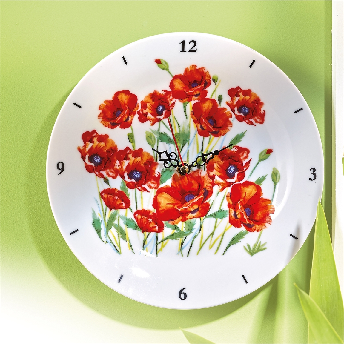 Horloge coquelicots