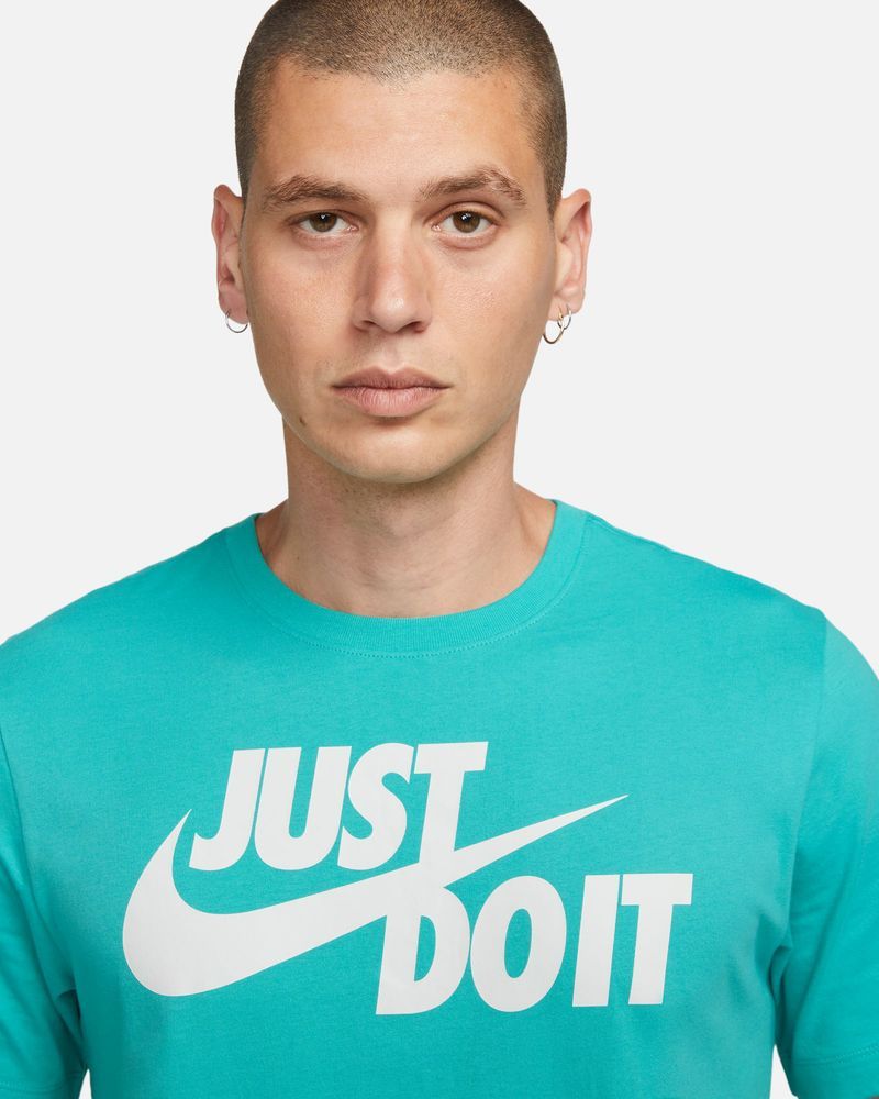 T-shirt Nike Sportswear JDI Bleu & Blanc pour homme