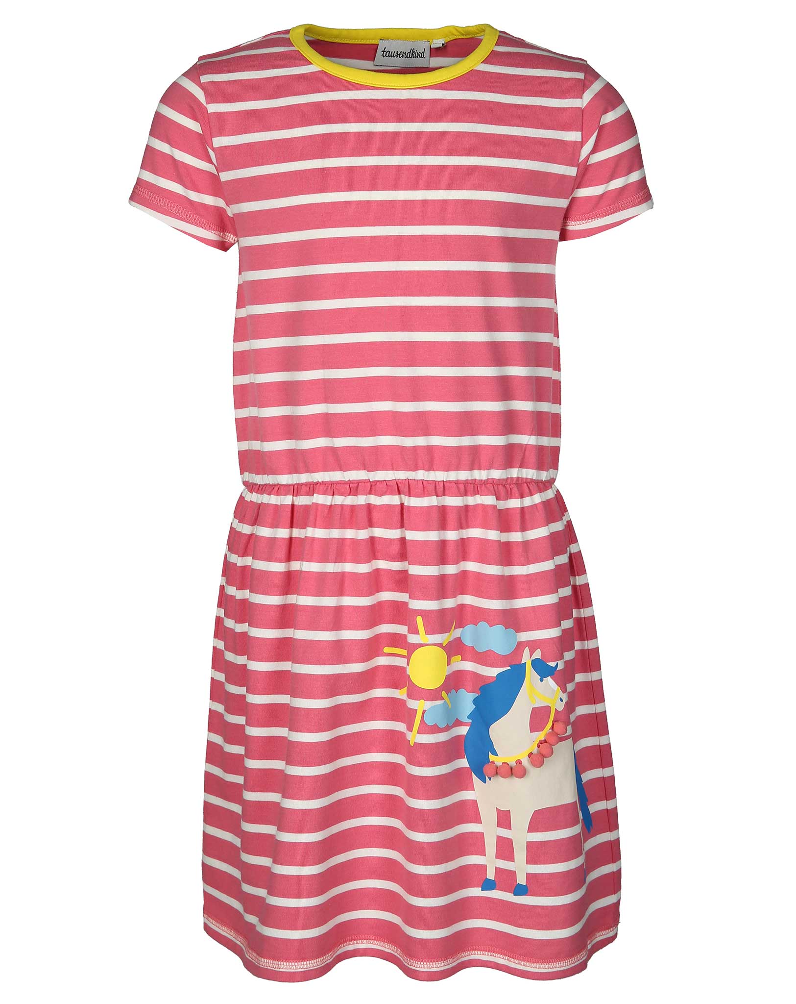 Kurzarm-Kleid PFERD in pink