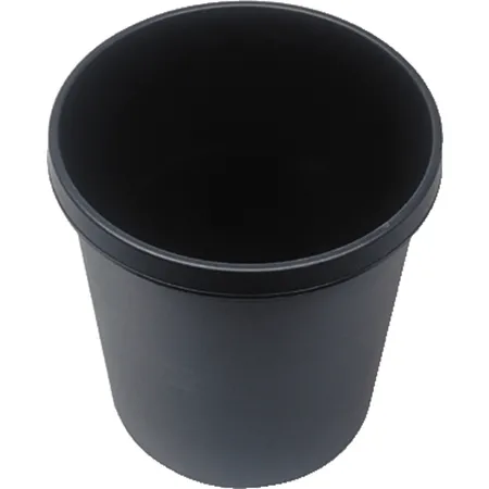 Helit H6105895 Papierkorb, schwarz, 18l
