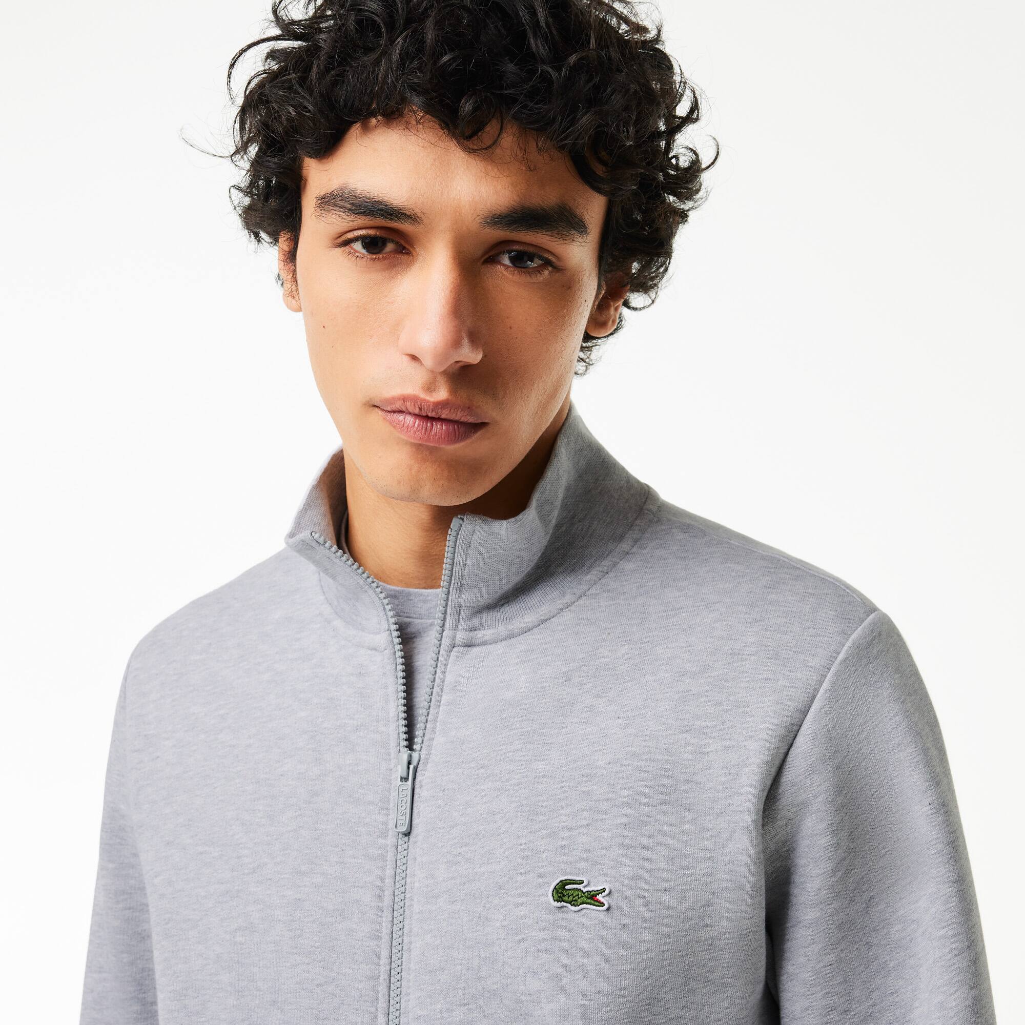 Sweatshirt Jogger zippé homme regular fit Lacoste en molleton gratté Sweatshirts - Gris - Lacoste - Homme