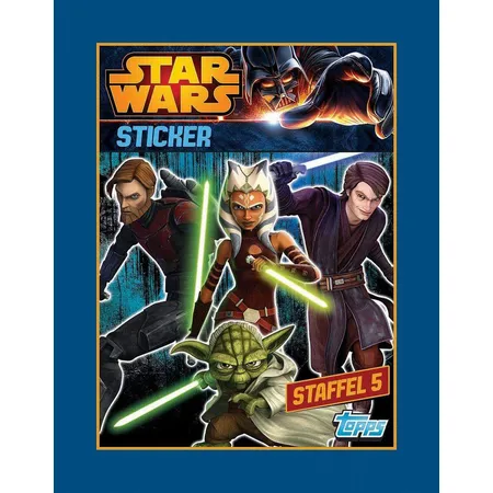 Topps Star Wars The Clone Wars Sticker 2014 Staffel 5 1 Booster