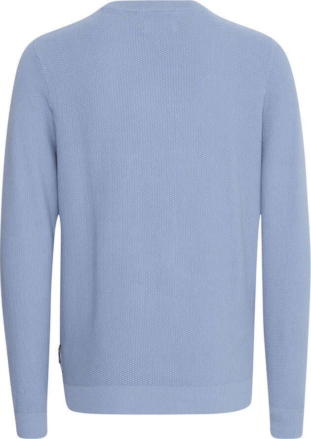 Casual Friday CFKARL 0160 structured crew neck kn Country blue