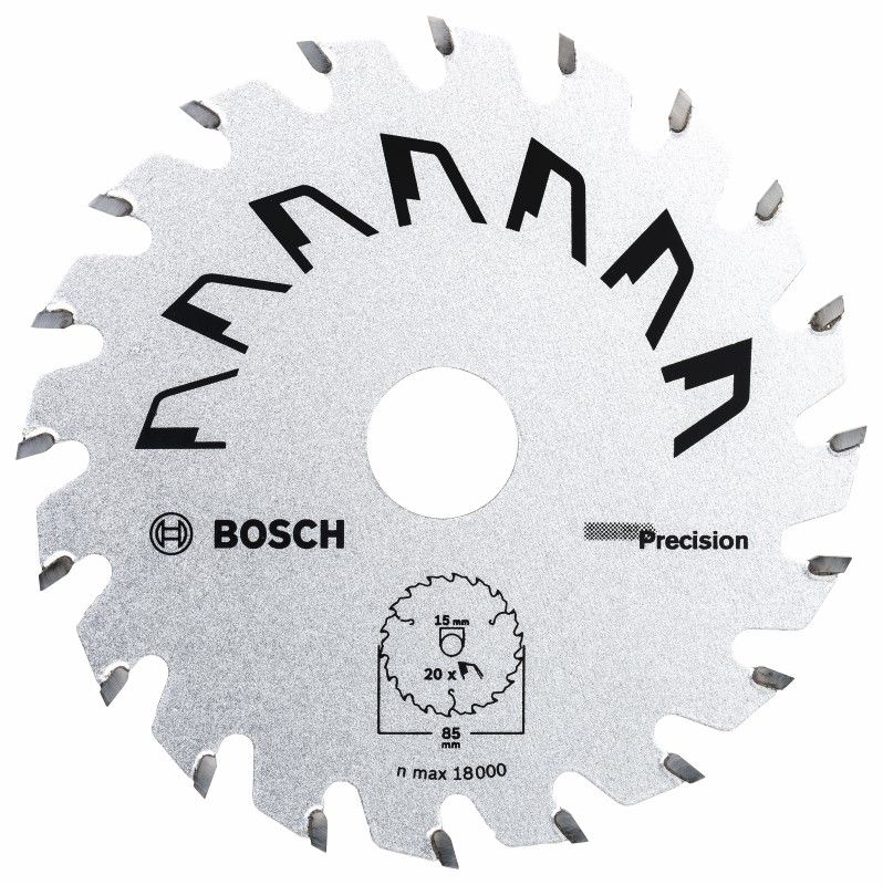 Bosch 2609256D81 CIRKELZAAGBLAD 85x1.1/0.7x15 20T