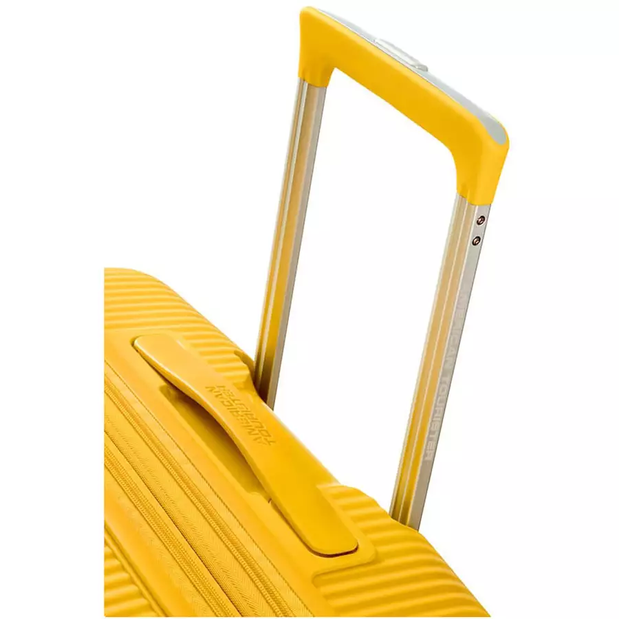American Tourister Soundbox - 4-Rollen-Kabinentrolley S 55 cm erw. golden yellow