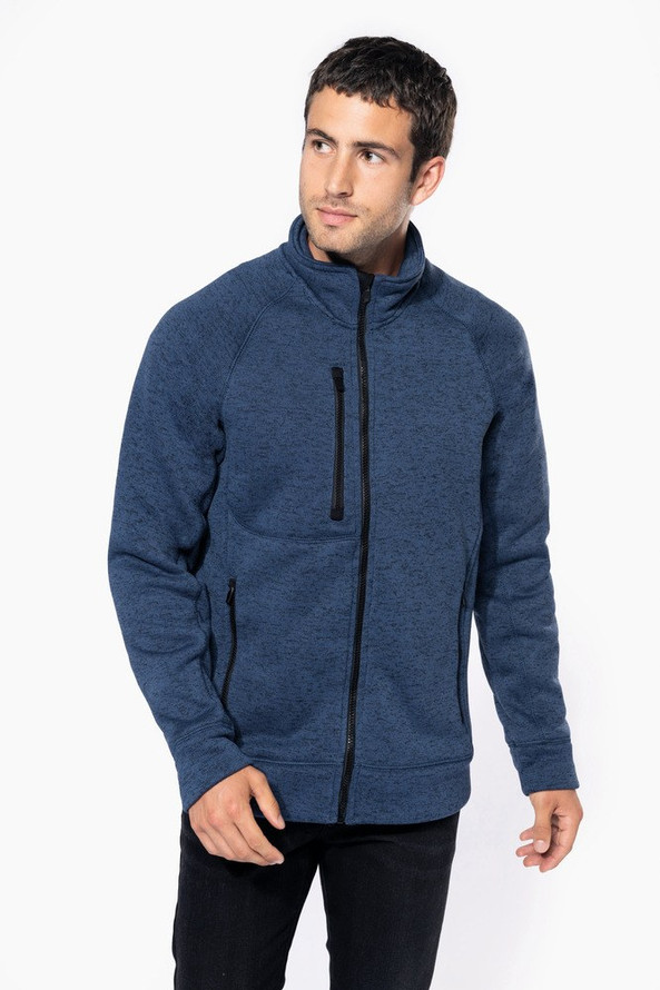 Kariban K9106 - Veste zippée chinée homme