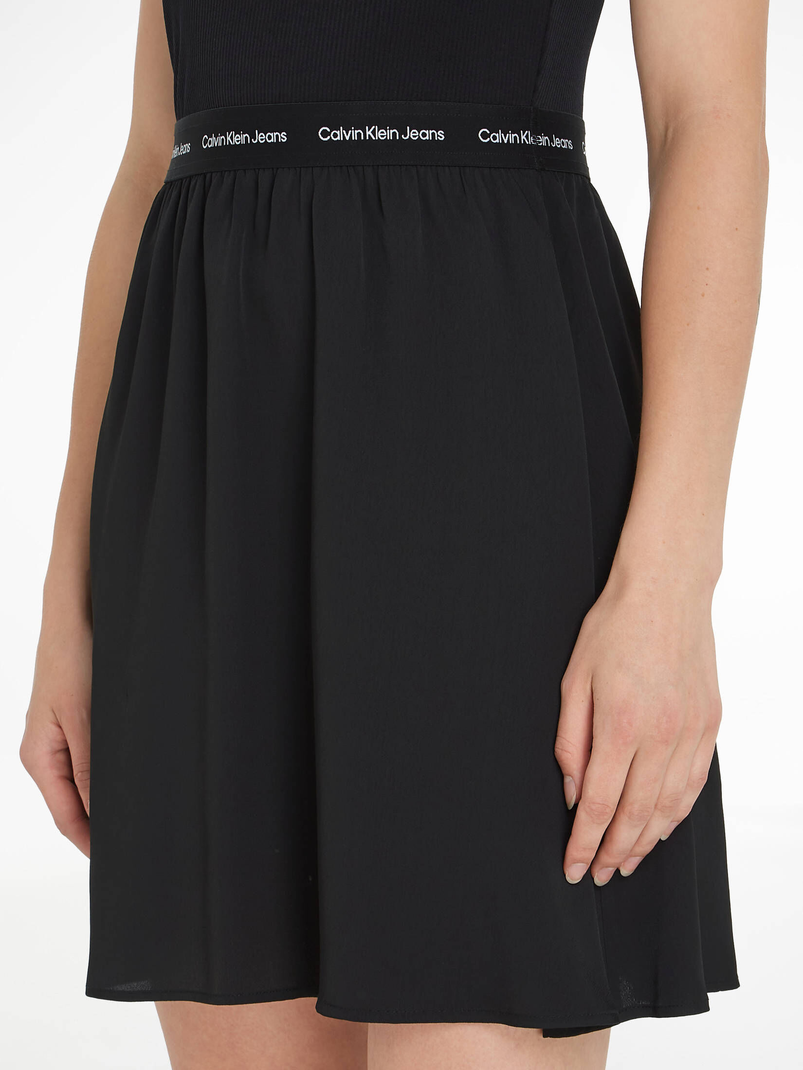 CALVIN KLEIN JEANS| Damen Minikleid LOGO ELASTIC