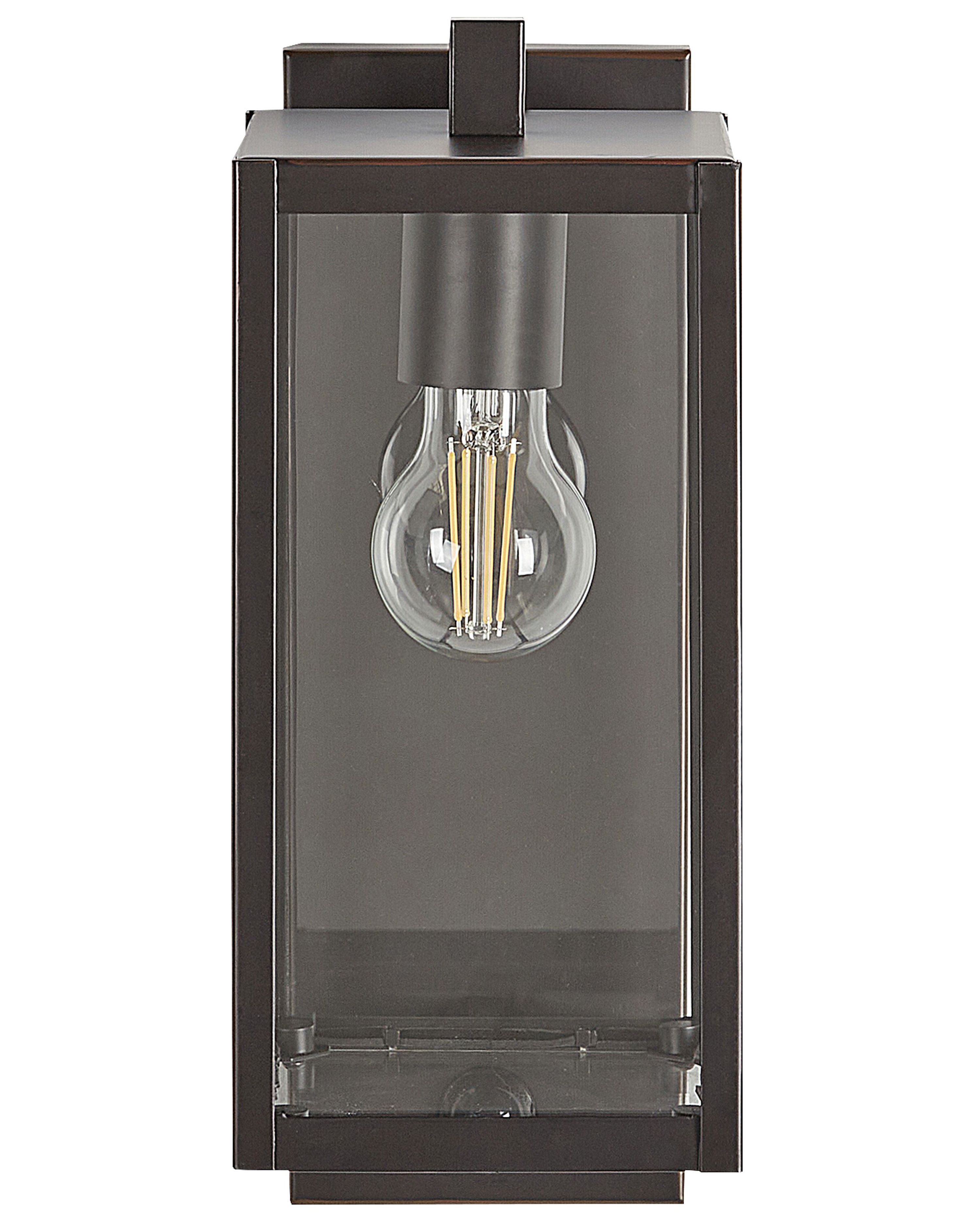 Buiten wandlamp MEGGET met bewegingssensor Zwart