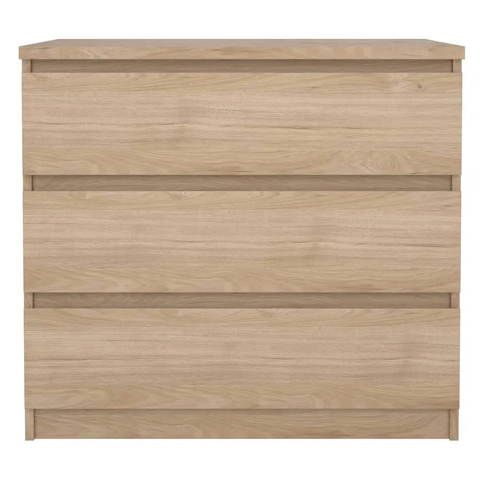 Ladekast Naia 3 lades - eikenkleur - 70,1x77x50 cm