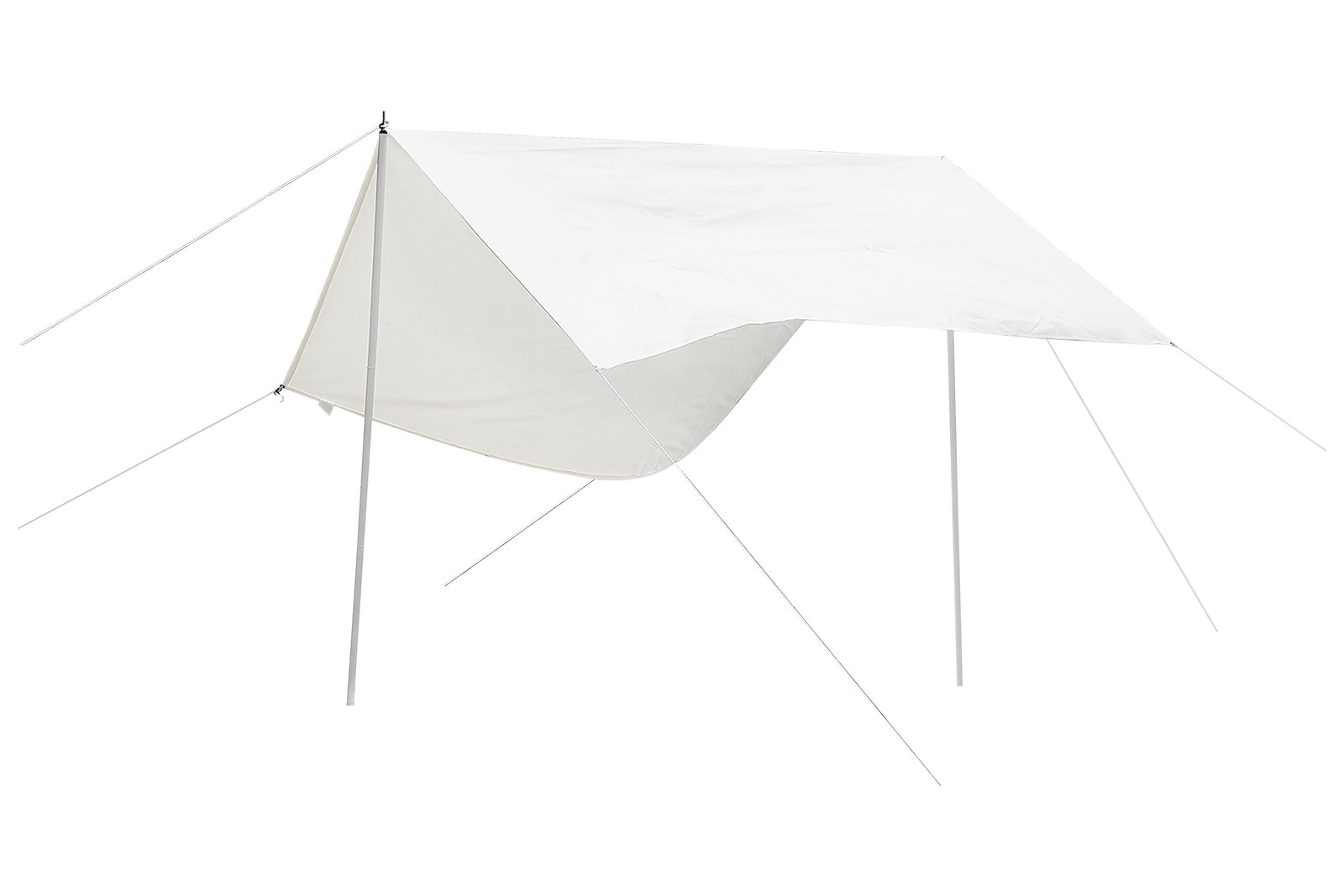 Marina strandparasoll Offwhite tekstilduk 140x180 cm. Oppbevaringsbag medfølger.