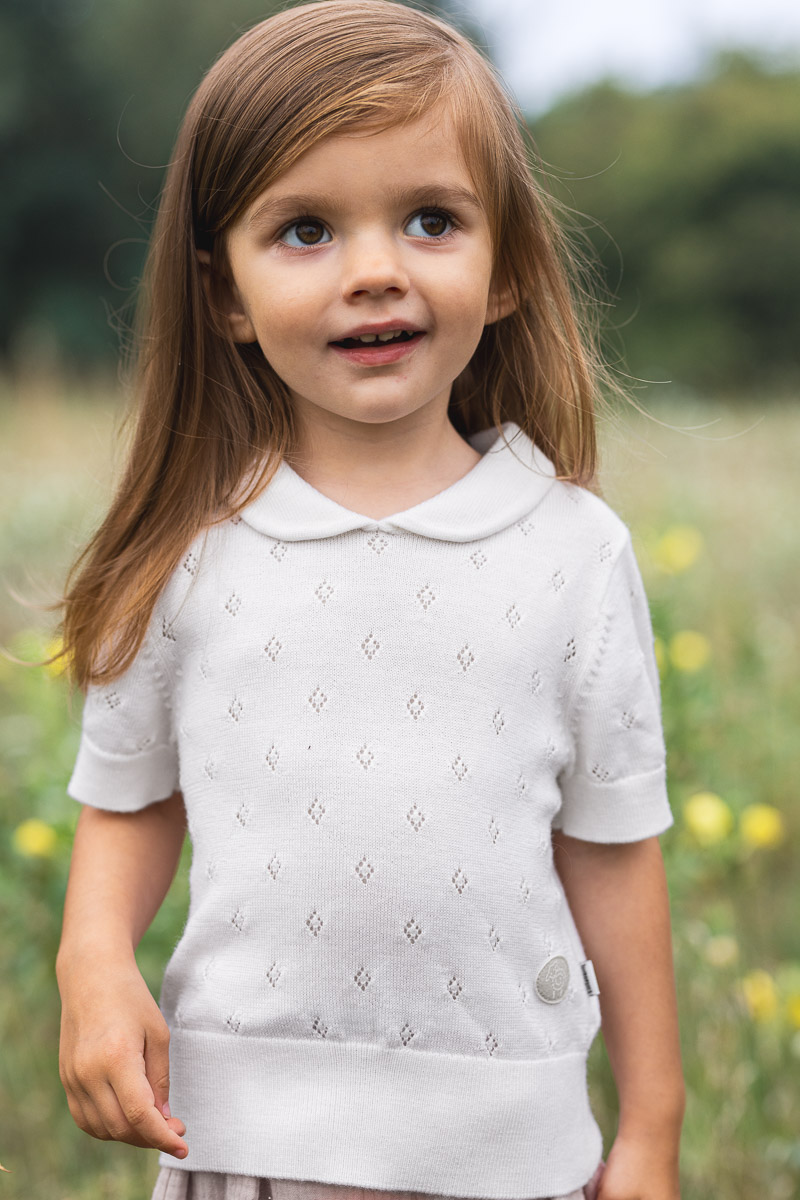 T-shirt m/krage July - Lillelam