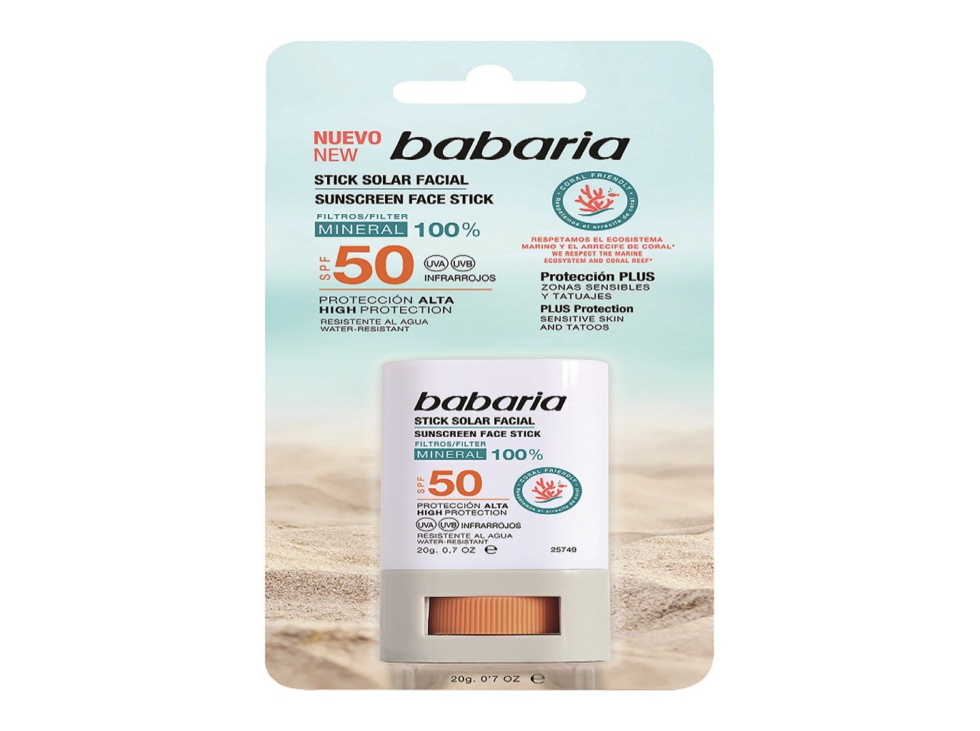 PROTECTOR BABARIA SOLAR PELE SENSIVEL TATOO STICK FP50