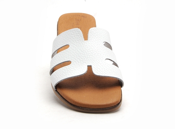 Eva frutos mules et sabots plats femme 3076 blanc