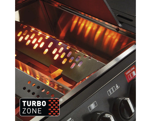 Enders Monroe Pro 3 SIK Turbo Shadow gasbarbecue, grafietgrijs, 3 branders inclusief dekselthermometer, vetopvangbak, grillrooster, zijplank, warmhoudrek en krachtige verwarmingszone. Grillrooster: geëmailleerd gietijzer.
