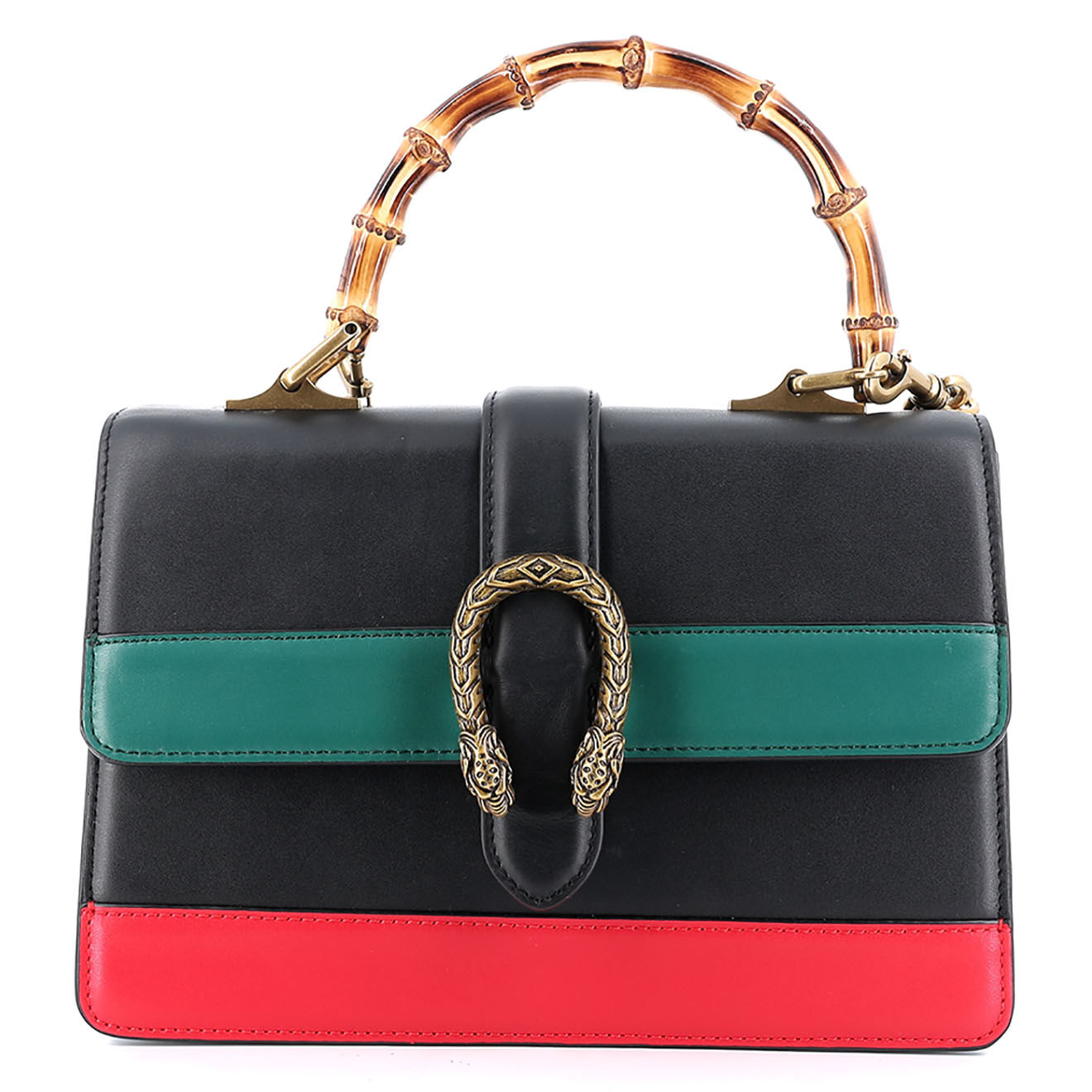 Gucci Sac bandoulière Dionysus Bamboo en Cuir noir - Neuf sans étiquette - L.26.5 cm
